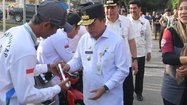 Pj Bupati Terimakasih Kepada Gubernur Jambi,Atas Bantuan Sepeda Motor untuk Kades se-Kabupaten Merangin